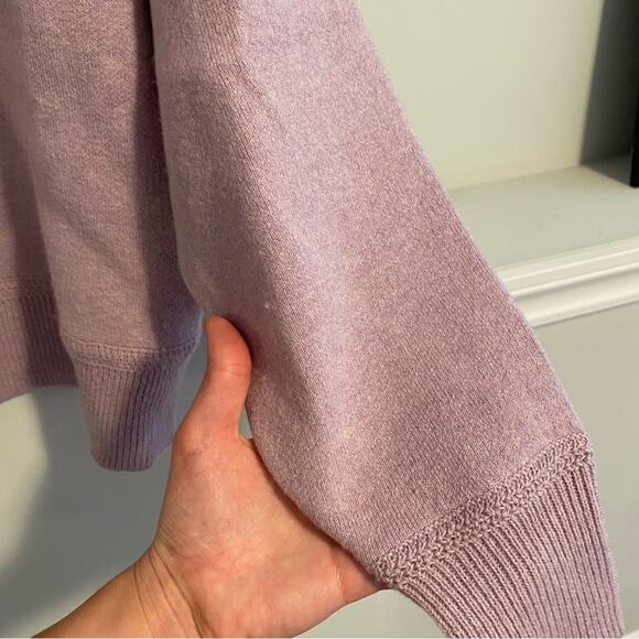 Isabel Marant Etoile Purple Pink Logo Intarsia Cotton Wool Sweater 38 Medium - Picture 9 of 16